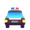 oncoming police car